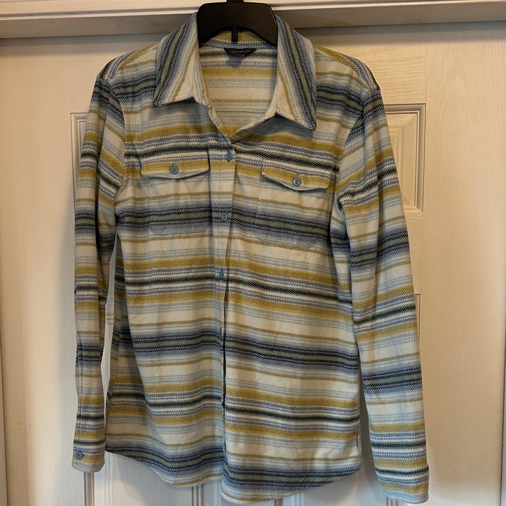 Eddie Bauer Multicolor Striped Shirt Jacket